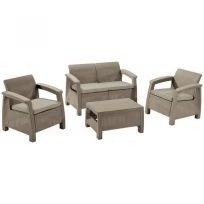 Комплект мебели Corfu set (коричневый)
